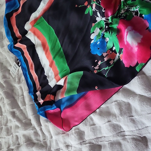 Bebe 100% SILK Asymmetrical Tunic Top/Dress | TAG ON NEVER WORN | Near Vintage - Picture 8 of 14